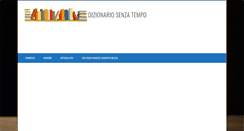 Desktop Screenshot of dizionariosenzatempo.it