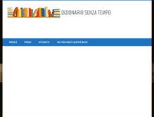 Tablet Screenshot of dizionariosenzatempo.it